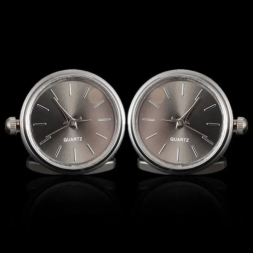 Cufflinks|Silver & Black