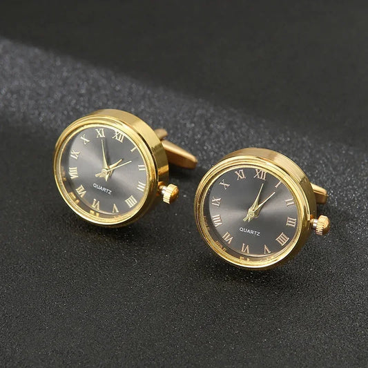 Cufflinks|Gold & Black
