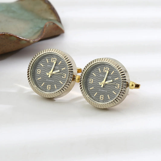 Cufflinks|Gold & Black
