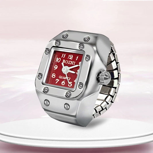 Square|Silver & Red