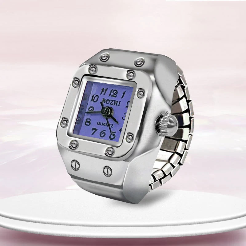 Square|Silver & purple