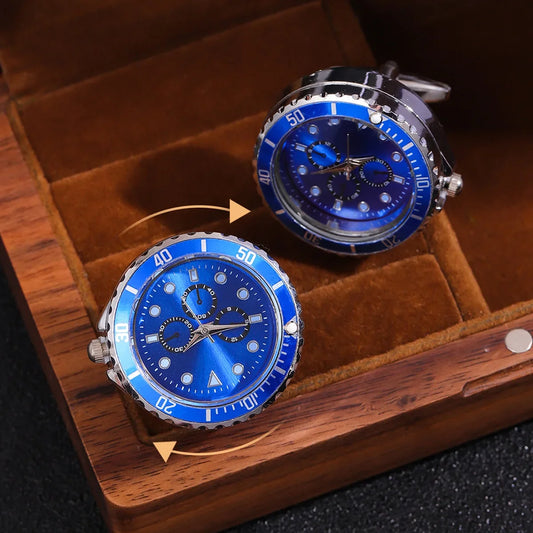 Cufflinks|Silver & Blue Batman