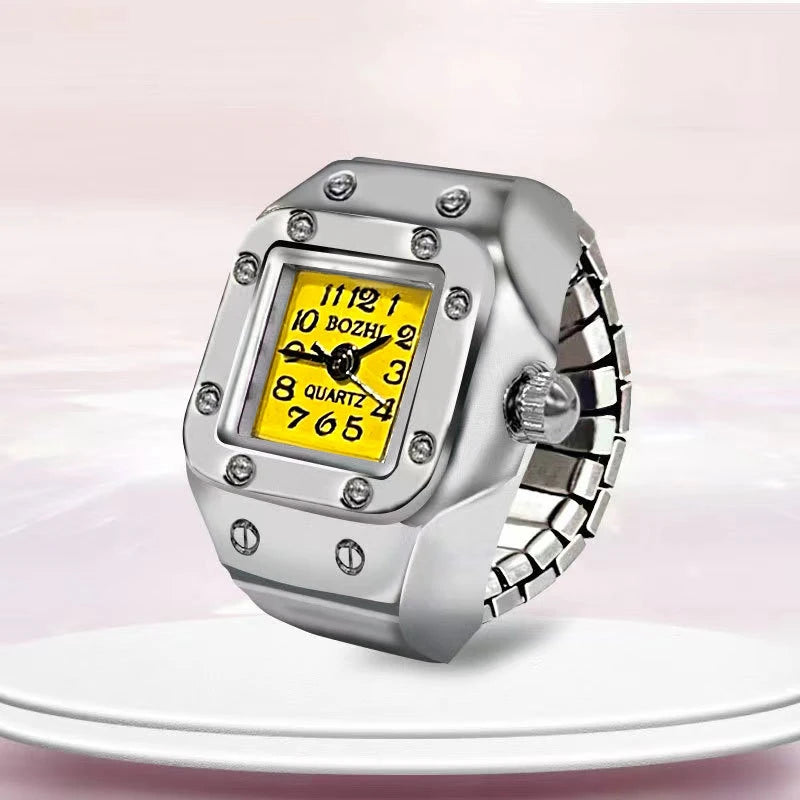 Square|Silver & Yellow