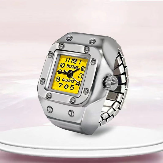 Square|Silver & Yellow