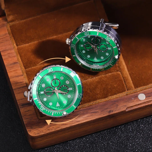 Cufflinks|Silver Green Batman