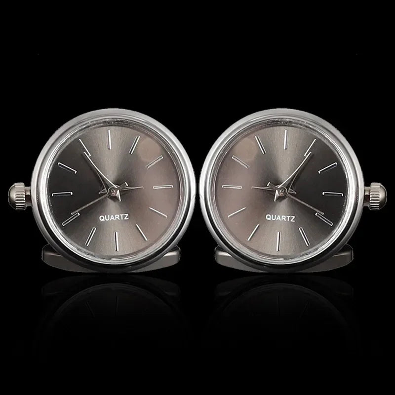 Cufflinks|Silver & Black
